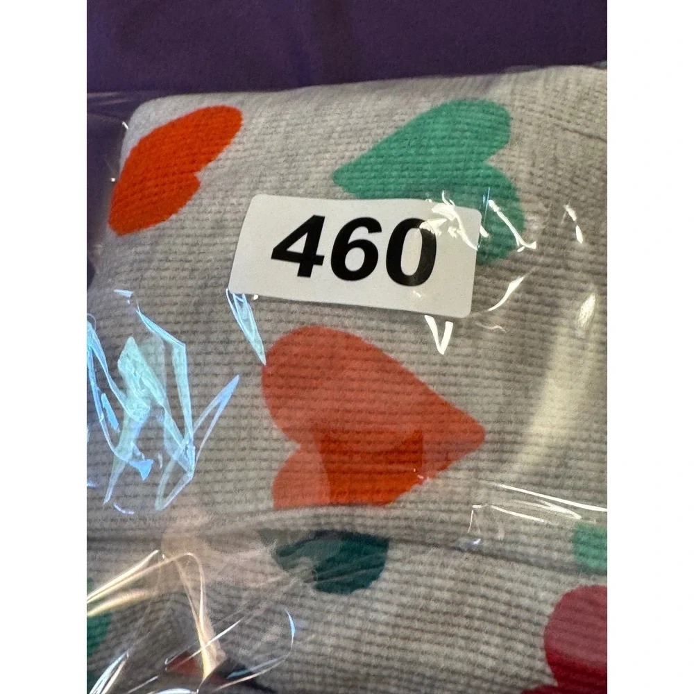 Old Navy Kids Heart Print Thermal Waffle Knit Henley Romper Grey 18-24M